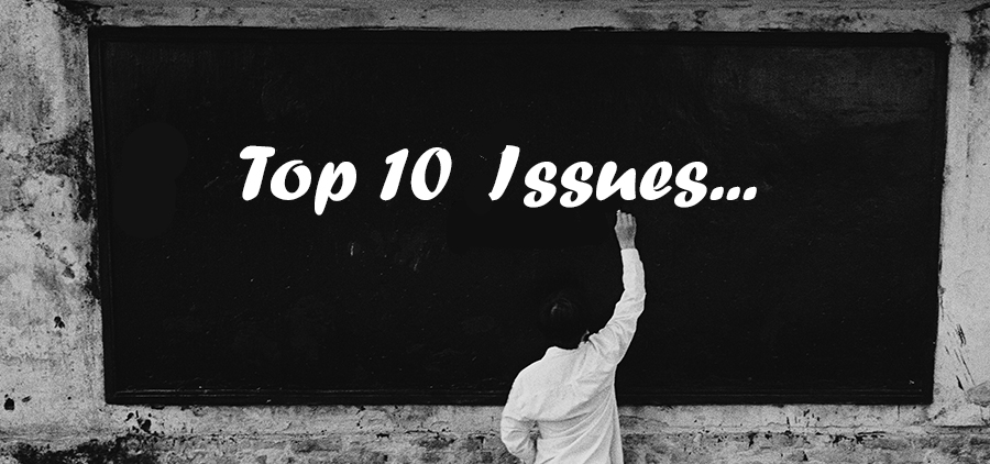 Top 10 issues
